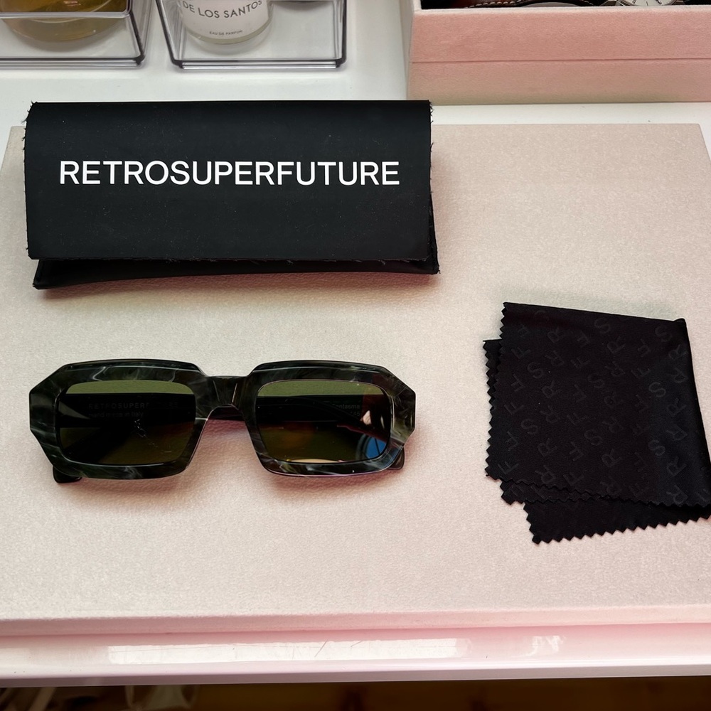 RetroSuperFuture Fantasma Tartaruga Sunglasses (Green)